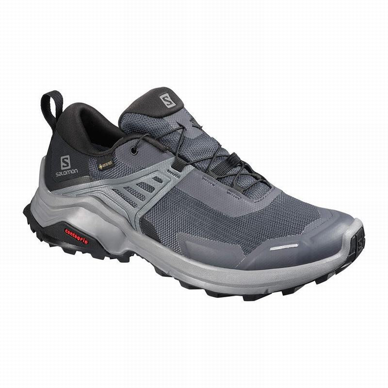 Chaussures De Randonnée Salomon Femme Bleu Foncé / Noir - Salomon X RAISE GORE-TEX - France (4780-GO